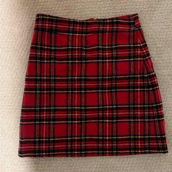 J. Crew Dresses & Skirts - Jcrew Red Tartan Mini Skirt